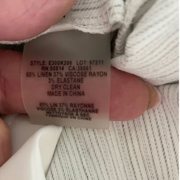 Elie Tahari Pin Stripe Pants - Picture 7 of 8